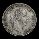 Austria · ¼ florín · 1866 · KM# 2215 · lado 1