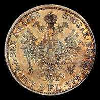 Austria · 2 florines · 1872–1892 · KM# 2233 · lado 2