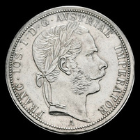 Austria · 2 florines · 1866 · KM# 2231 · lado 1