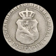 Bulgária, 5 stotinki, anverso; tipo 1888; Cuproníquel