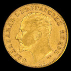 Bulgária, 20 leva, anverso; tipo 1894; Ouro 0.900