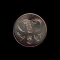 Cipro — 5 cent — Testa di toro — 2001 — rovescio