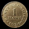 Estónia, 1 mark, reverso; tipo 1926; Latão com níquel