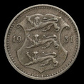 Estónia, 10 senti, anverso; tipo 1931; Latão com níquel