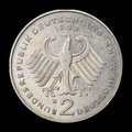 Allemagne RFA — 2 marks — Kurt Schumacher — 1985 — avers