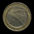2 sterline — 2 Pounds - Elizabeth II (5th portrait; Great Fire of London) — rovescio KM 1380