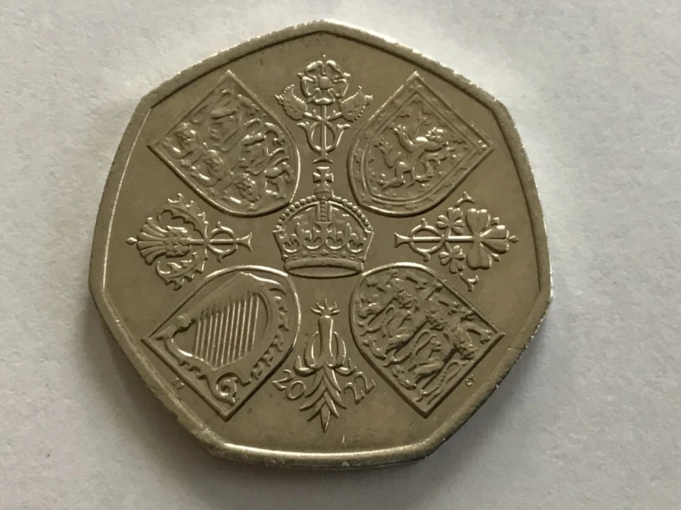 Regno Unito — 50 pence · 50 years of Pride UK — rovescio