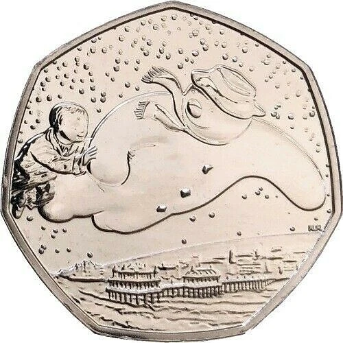 Regno Unito — 50 pence · Mrs. Tittlemouse — rovescio