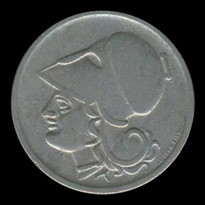 Grèce, 1 drachme, revers; type 1926 (1926–1930); République grecque; exemplaire 1926