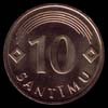 10 santimi — Reverso
