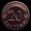 20 santimi — Reverso