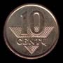 10 centas — Reverso