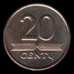 20 centas — Reverso