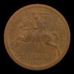 Lituania, 10 centų, dritto; tipo 1991; Bronzo