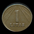 Lituânia, 1 litas, reverso; tipo 1991; Cuproníquel