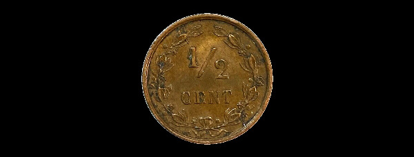 ½ centesimo, Più regni, rovescio; tipo 1878–1901; 1903–1906; 1909–1940; esemplare 1878; esemplare rappresentativo del gruppo, non di tutte le varianti