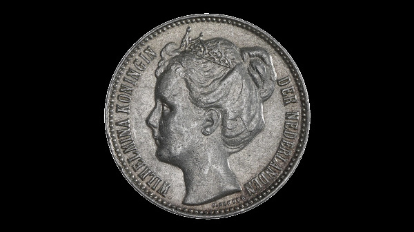 ½ fiorino, Guglielmina, dritto; tipo 1898–1909; esemplare 1903