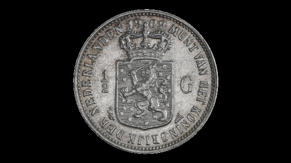 ½ fiorino, Guglielmina, rovescio; tipo 1898–1909; esemplare 1903