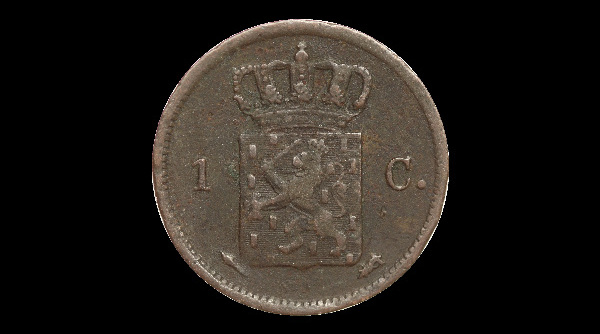 1 centesimo, Più regni, rovescio; tipo 1817–1837; 1860–1877; esemplare 1827; esemplare rappresentativo del gruppo, non di tutte le varianti