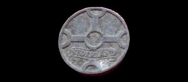 1 centesimo, Occupazione tedesca, dritto; tipo 1941–1944; esemplare 1942