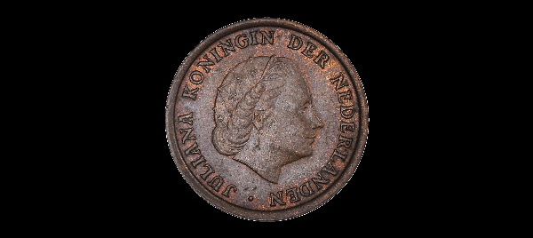 1 centesimo, Giuliana, dritto; tipo 1950–1980; esemplare 1957