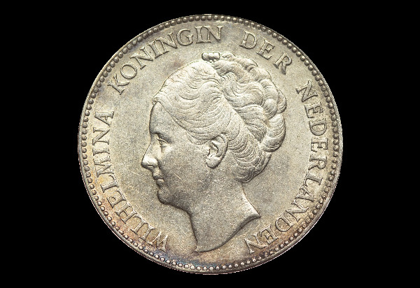 1 fiorino, Guglielmina, dritto; tipo 1922–1945; esemplare 1931