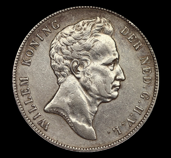 2½ fiorini, Guglielmo I, dritto; tipo 1840; esemplare 1840