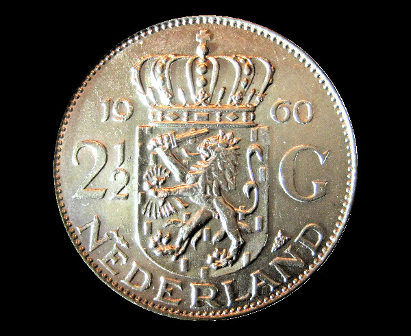 2½ fiorini, Giuliana, rovescio; tipo 1959–1966; esemplare 1960