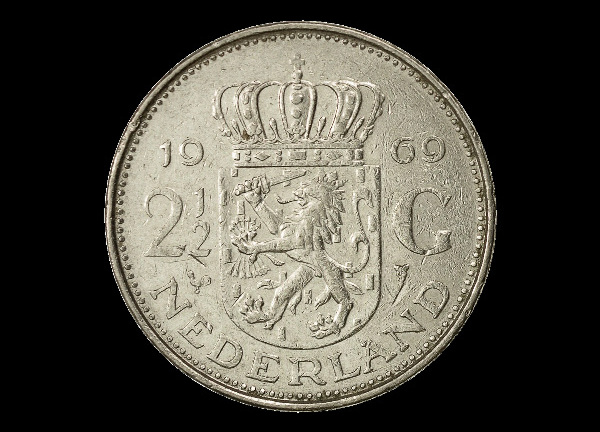 2½ fiorini, Giuliana, rovescio; tipo 1969–1980; esemplare 1969