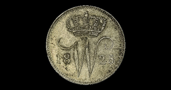 25 centesimi, Guglielmo I, dritto; tipo 1817–1830; esemplare 1825