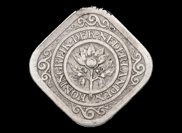 5 centesimi, Guglielmina, dritto; tipo 1913–1940; esemplare 1938