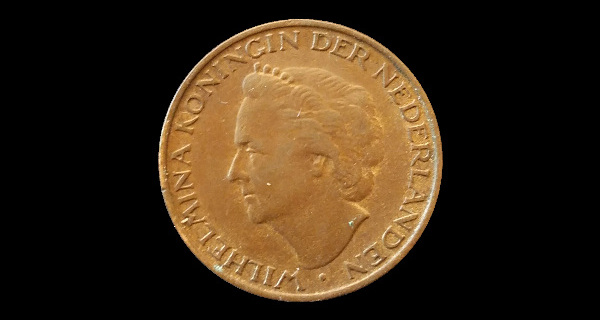 5 centesimi, Guglielmina, dritto; tipo 1948; esemplare 1948