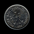 Polen — 1 Złoty — großer Typ; Datumsvariante — 1986 — Vorderseite