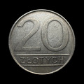 Polen — 20 złotych — großer Typ — 1984 — Rückseite