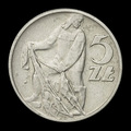 Polen — 5 złotych — Adler und Nennwert — 1960 — Rückseite