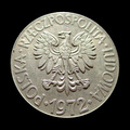 Polen — 10 złotych — Tadeusz Kościuszko, kleiner Typ — 1972 — Vorderseite
