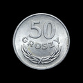 Polen — 50 Groszy — Adler und Nennwert — 1949 — Rückseite