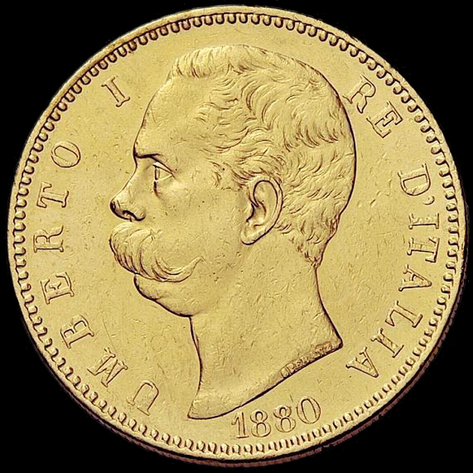 Diritto — 100 lire 1880-1891