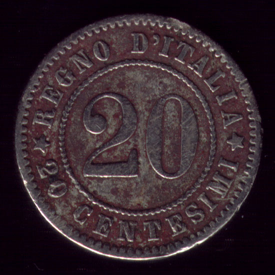 Diritto — 20 centesimi 1894-1895