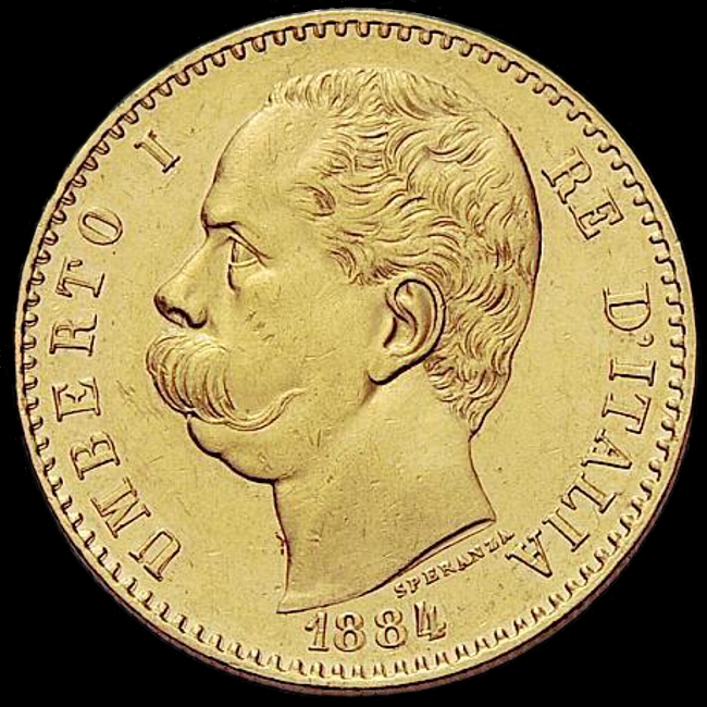 Diritto — 50 lire 1884-1891