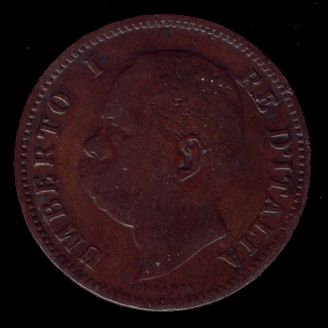 Diritto — 5 centesimi 1895-1896