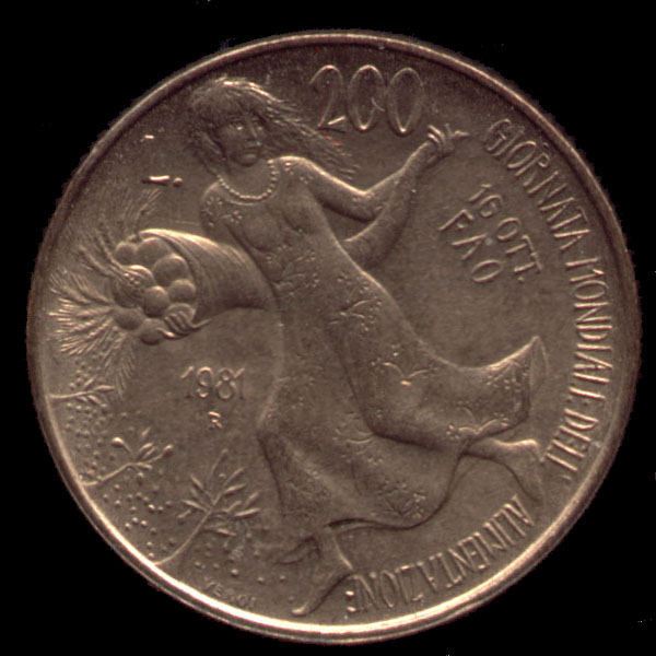 Rovescio — 200 lire 1981