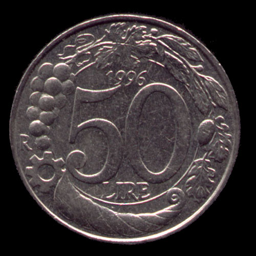 Rovescio — 50 lire 1996-2001