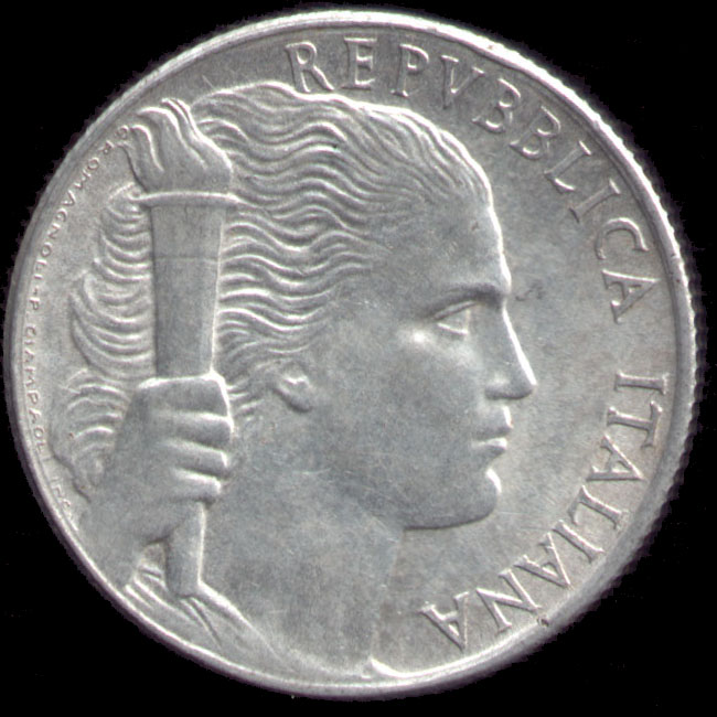 Diritto — 5 lire 1946-1950