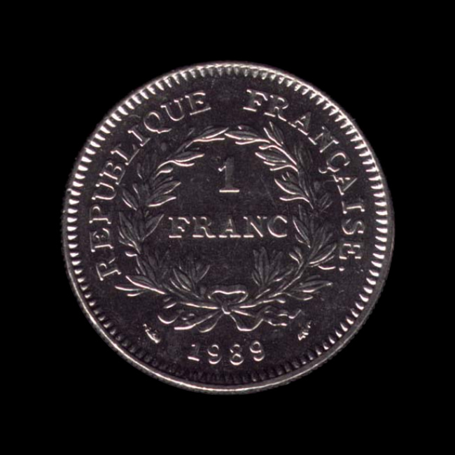 France — Cinquième République — 1 franc Commémorative — 1989 — États Généraux — revers