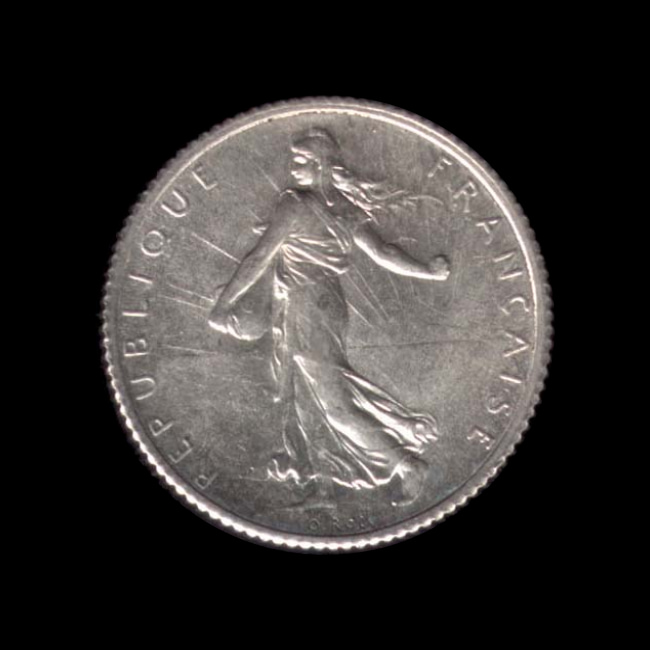 France — Troisième République — 1 franc Semeuse — 1898 — 1920 — avers