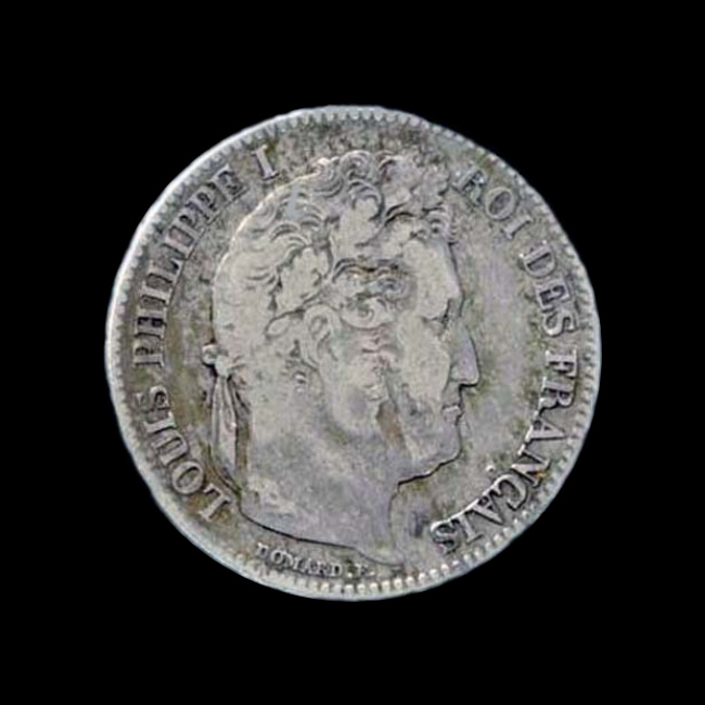 France — Louis Philippe I — 1 franc Domard — 1832 — 1848 — avers