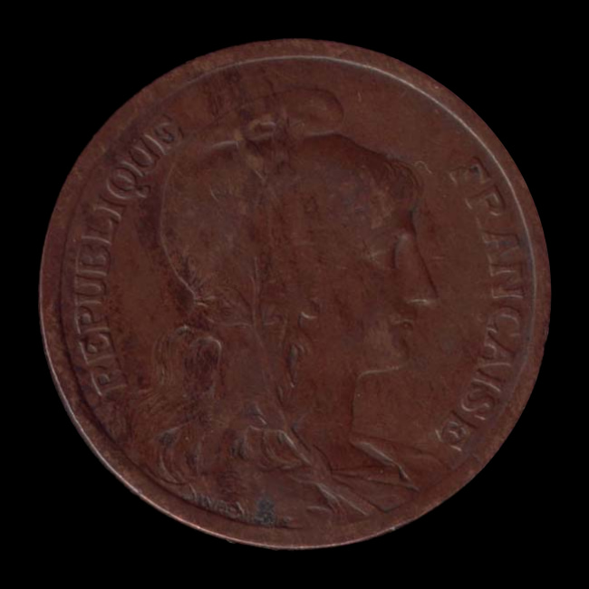 France — Troisième République — 10 centimes Dupuis — maillechort — 1898 — 1921 — avers