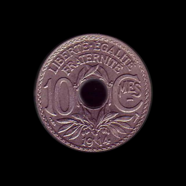 France — Troisième République — 10 centimes Lindauer — 1914 — 1914 — revers