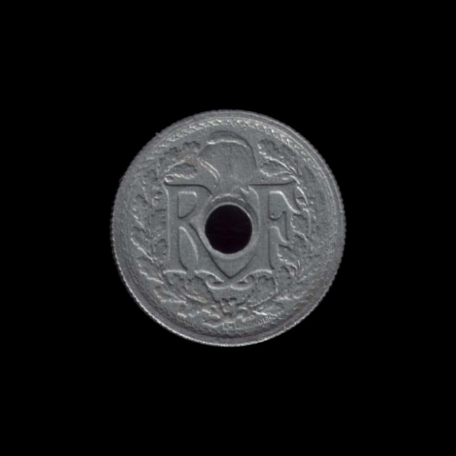 France — Gouvernement Provisoire — 10 centimes Lindauer — zinc, petit module — 1945 — 1946 — avers